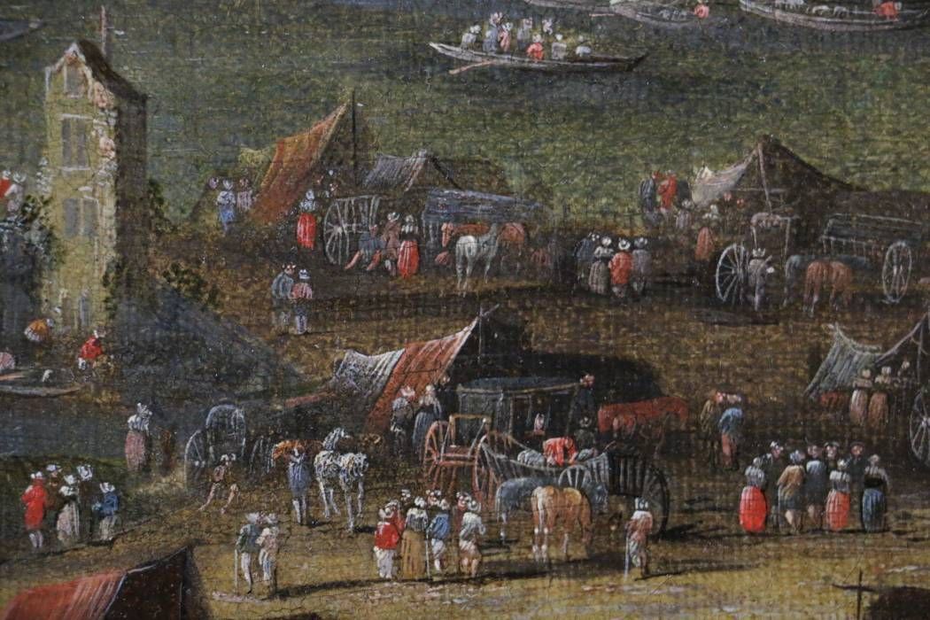17th Century Venetian School. The Death Of Lucretia In Front Of Her Family photo for sale