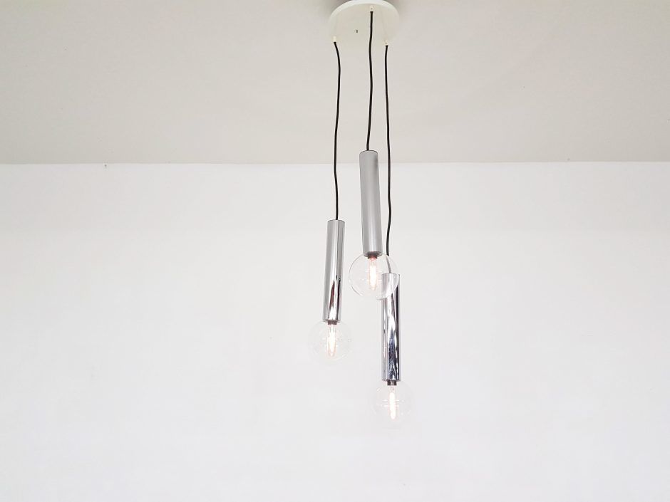 3x Globe Hanglamp Van Staff Leuchten, Duitsland Ca. Jaren 1960 photo furniture