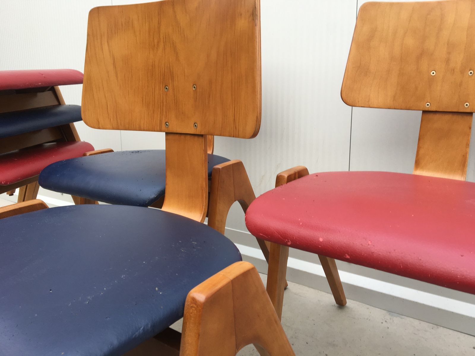 Mid Century Hillestak Chair By Robin Day, 1950s, Set Of 6 photo Furniture