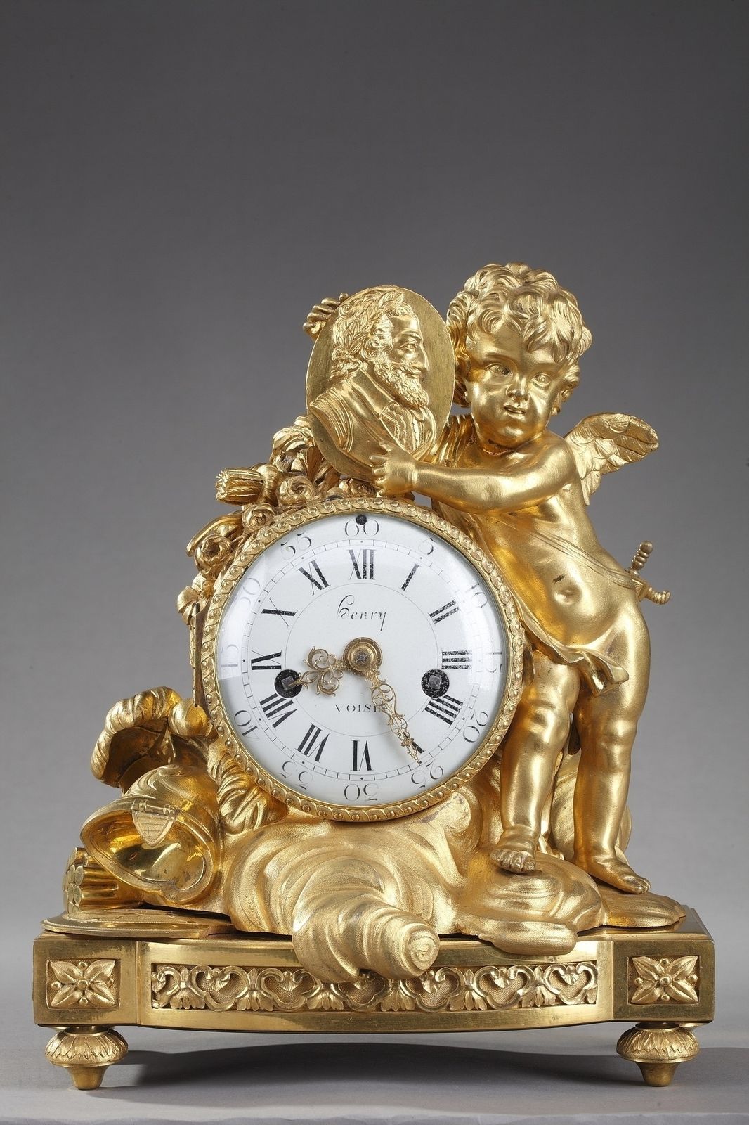 Louis XVI-tafelklok ter ere van Henri IV door Henri Voisin