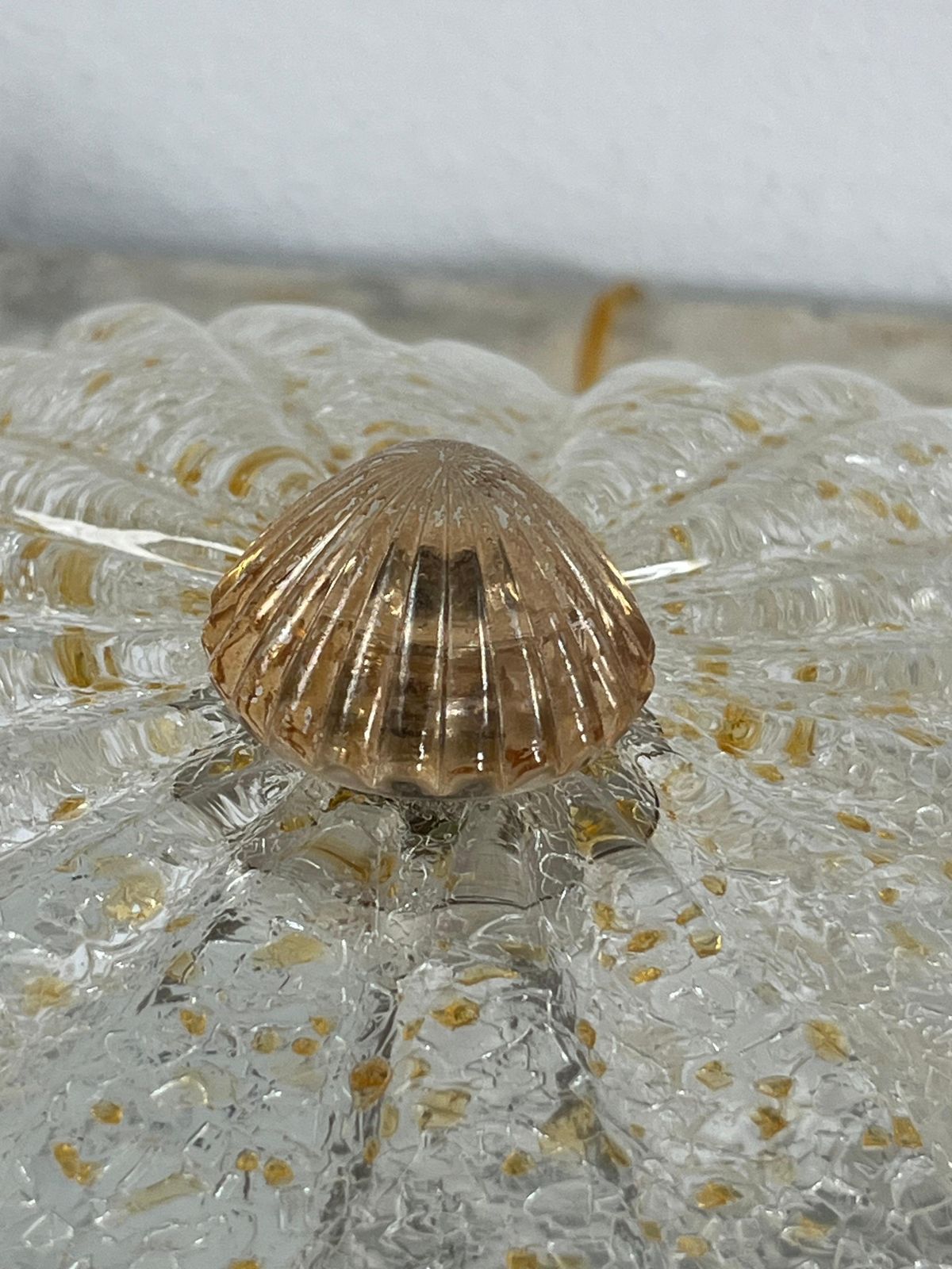 photo furniture Murano Glass Ceiling Light, 1990s, Stamped Vetrilamp Venezia