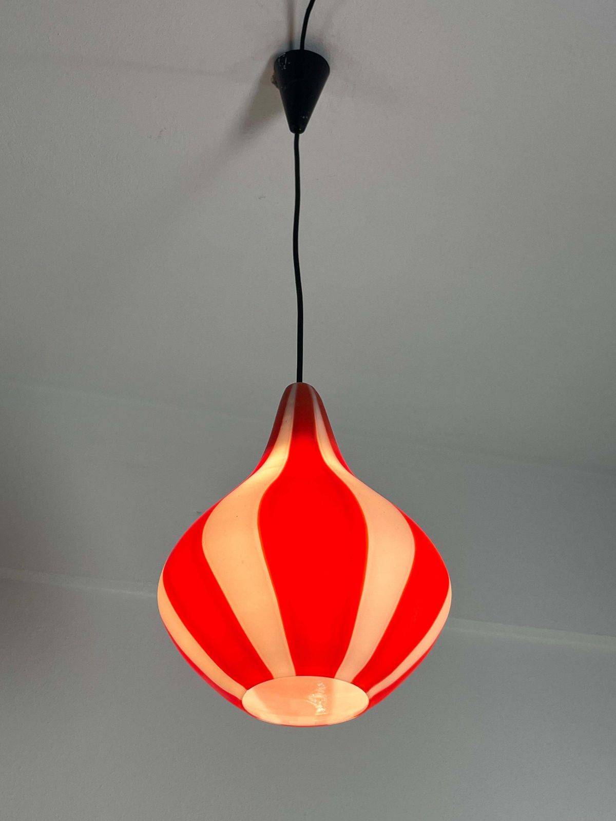Mid Century Venetian Murano Glass Chandelier Attributed To Venini 1960s photo Lighting