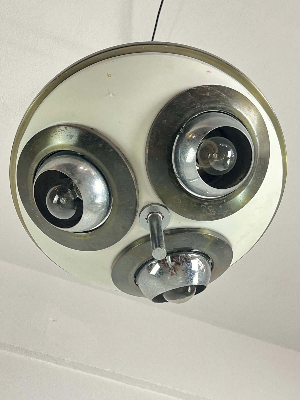 Set Of 2 Rare Mid Century Ceiling Lights  By Angelo Lelli For Arredoluce 1950s photo 2578.0