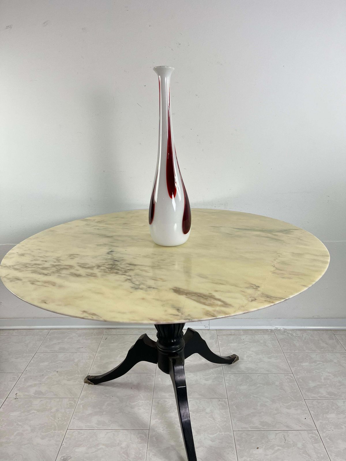 470.0 Large Murano Glass Vase, Handmade With The Blown Glass Technique 1970s photo