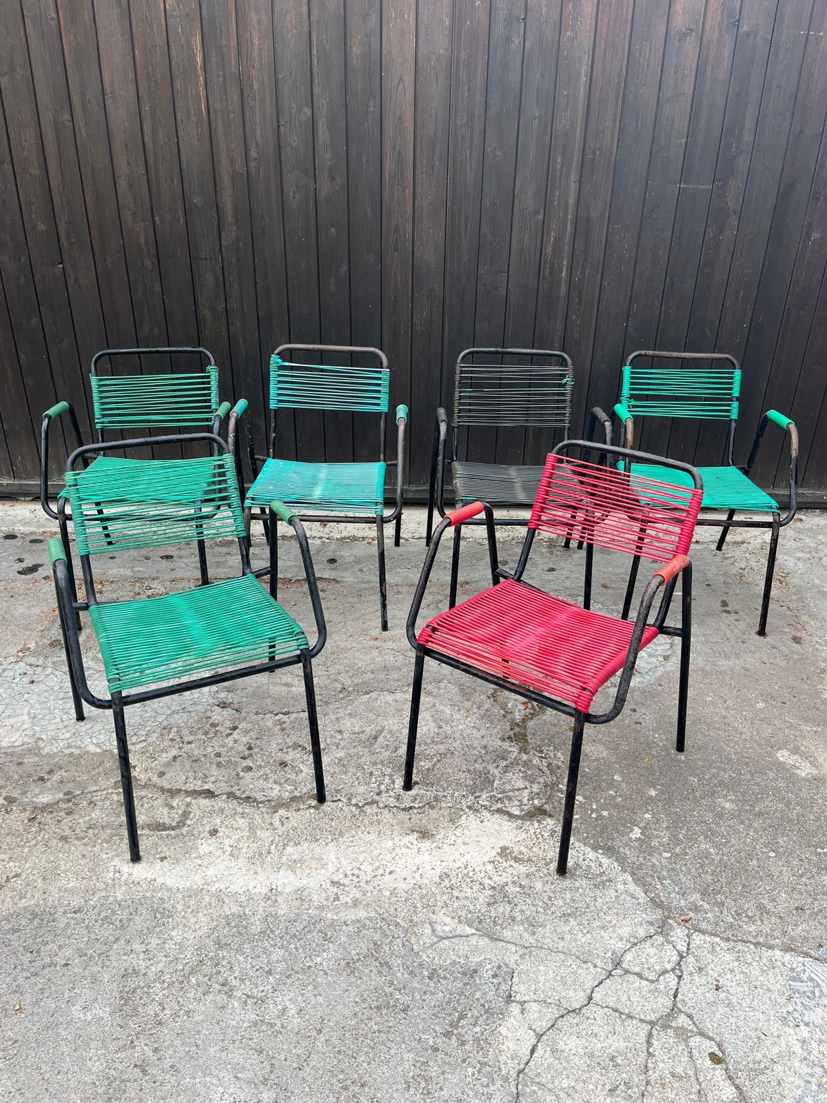 Mid Century Set Of 6 Italian Bar Chairs, 1960s photo furniture