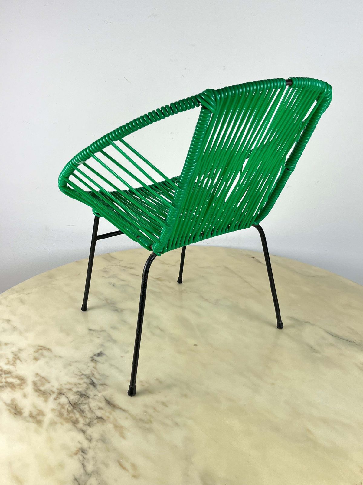 Vintage Iron And Plastic Children's Chair, Italy, 1950s photo for sale