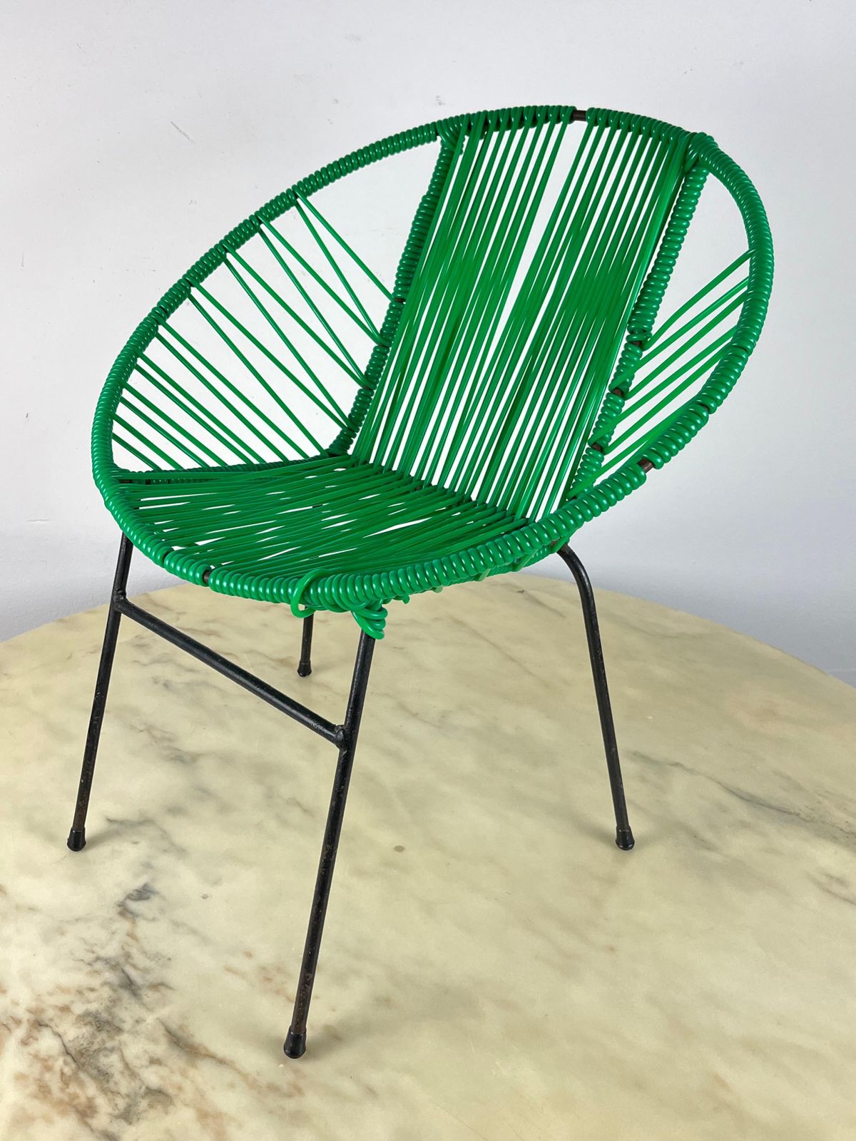 Vintage Iron And Plastic Children's Chair, Italy, 1950s photo Furniture