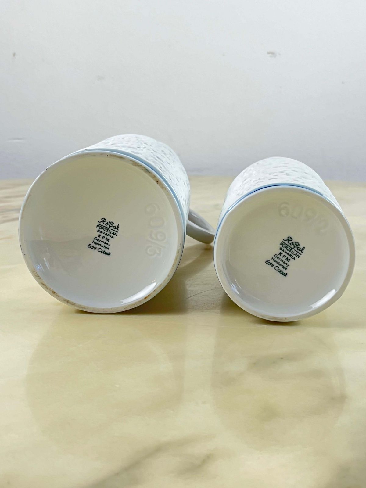 Pair Of Kpm Biscuit Porcelain Vases, Germany, 1960s photo Home Decor