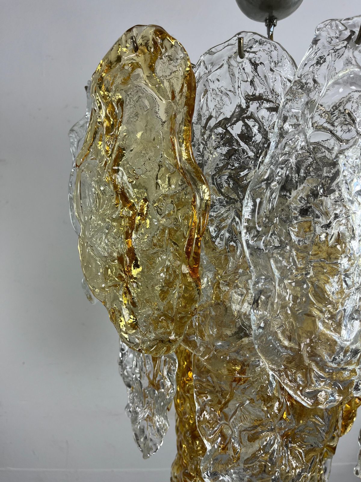 photo vinterior Large 9 Light Murano Glass Chandelier Purchase Invoice From 1978