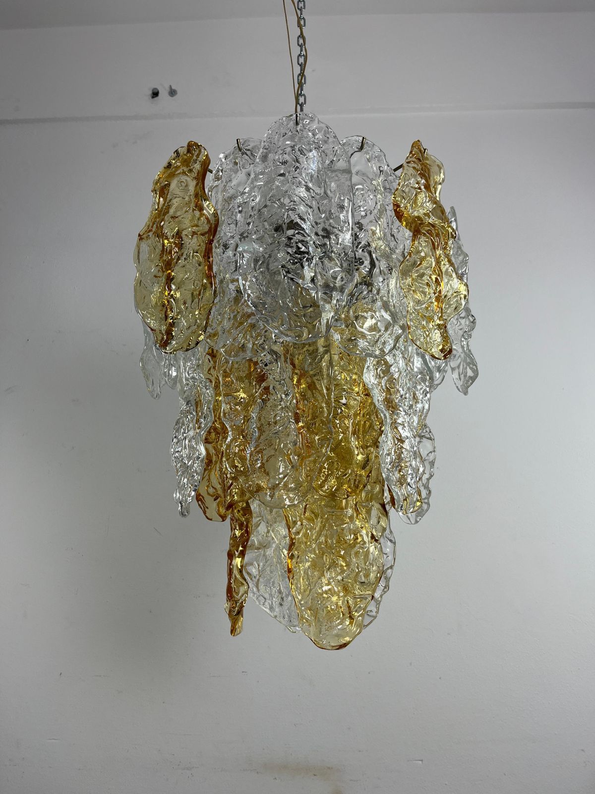 photo buy Large 9 Light Murano Glass Chandelier Purchase Invoice From 1978
