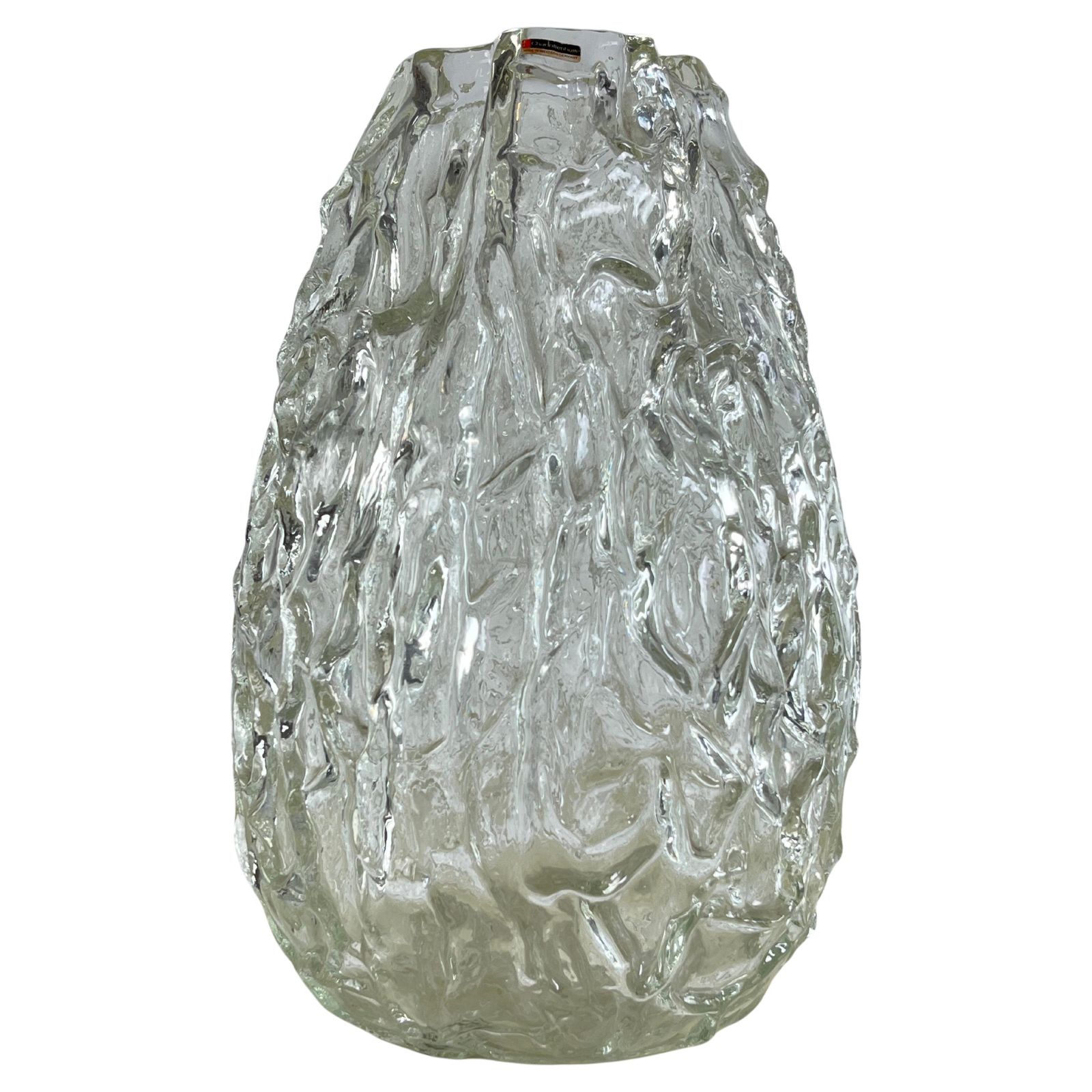 Large Mid Century Glass Vase Made In West Germany 1970s photo furniture
