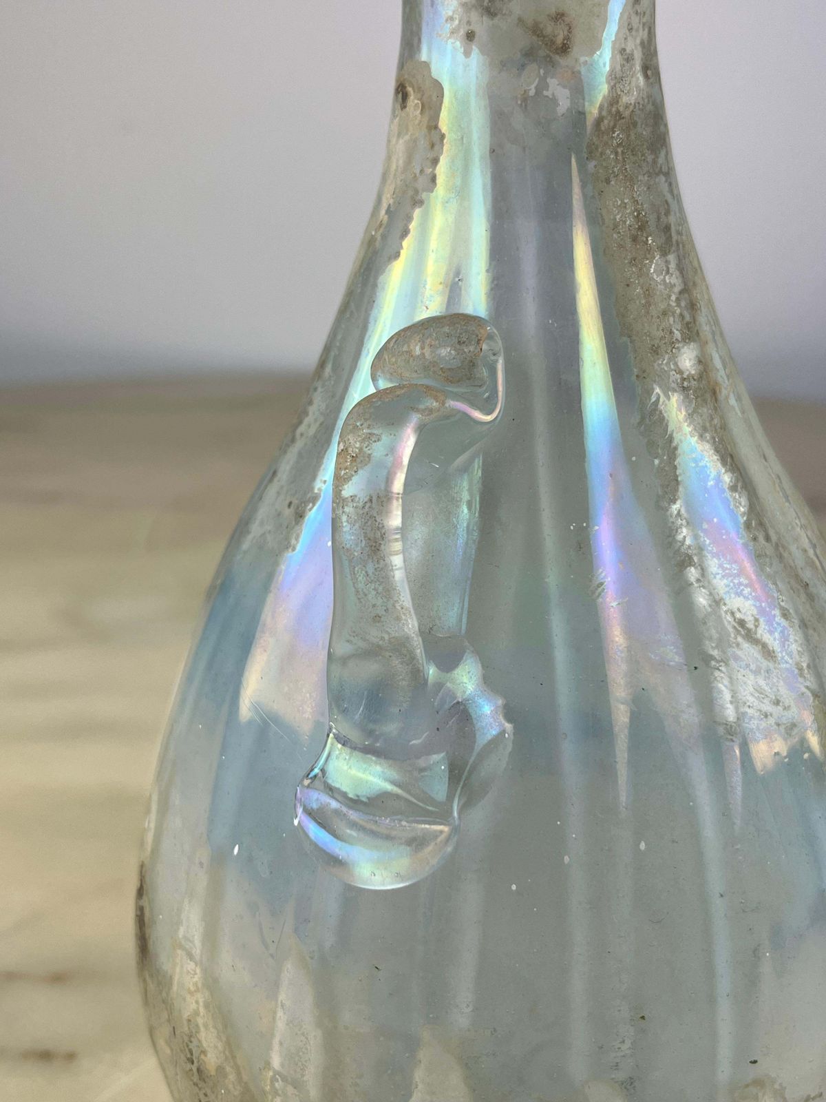 Mid Century Archimede Seguso Opalescent Murano Glass Amphora  1940s photo 1708.0