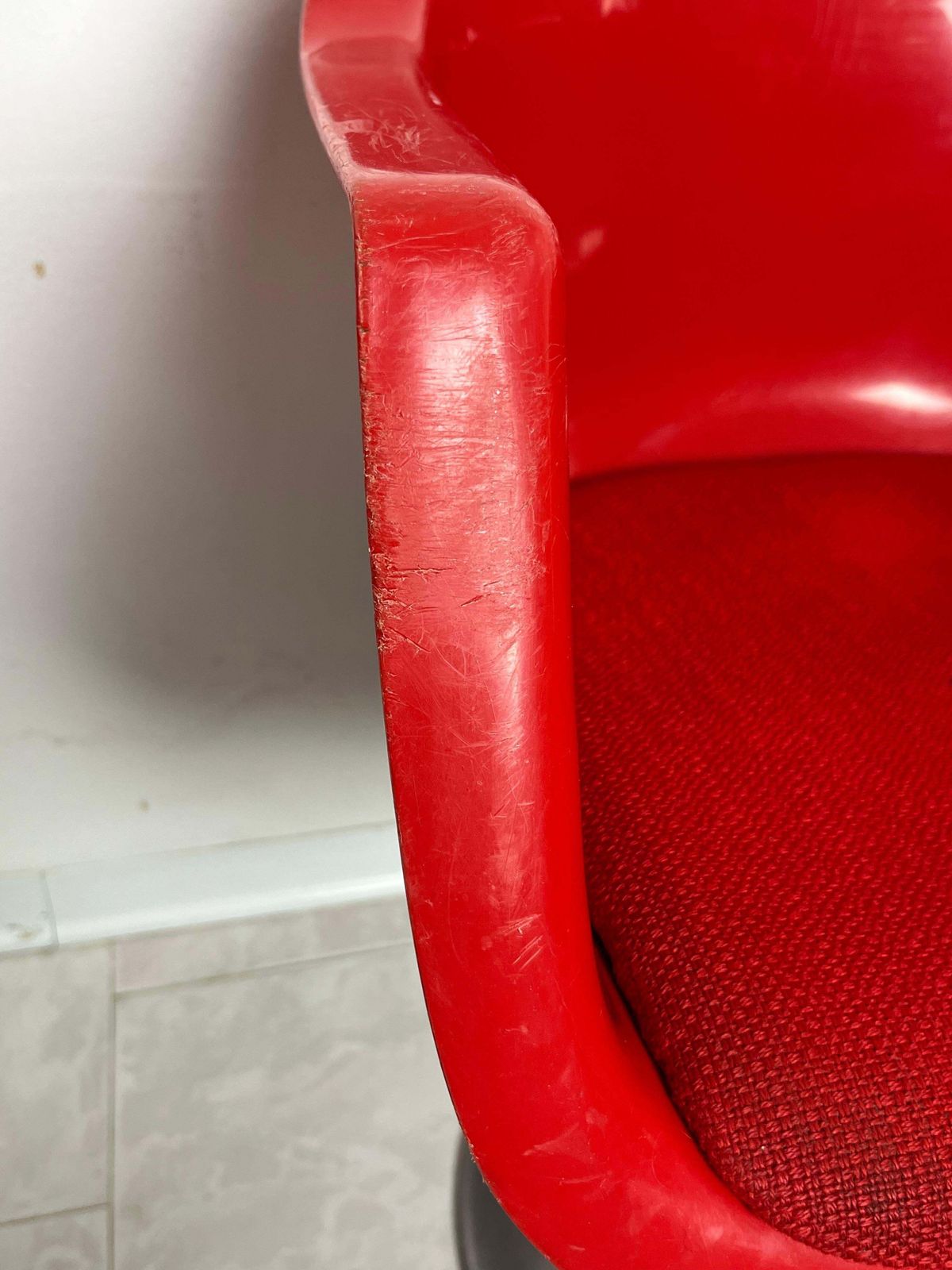 Set Of 2 Vintage Swivel Armchairs By Albert Jacob For Grosfillex 1980s photo buy