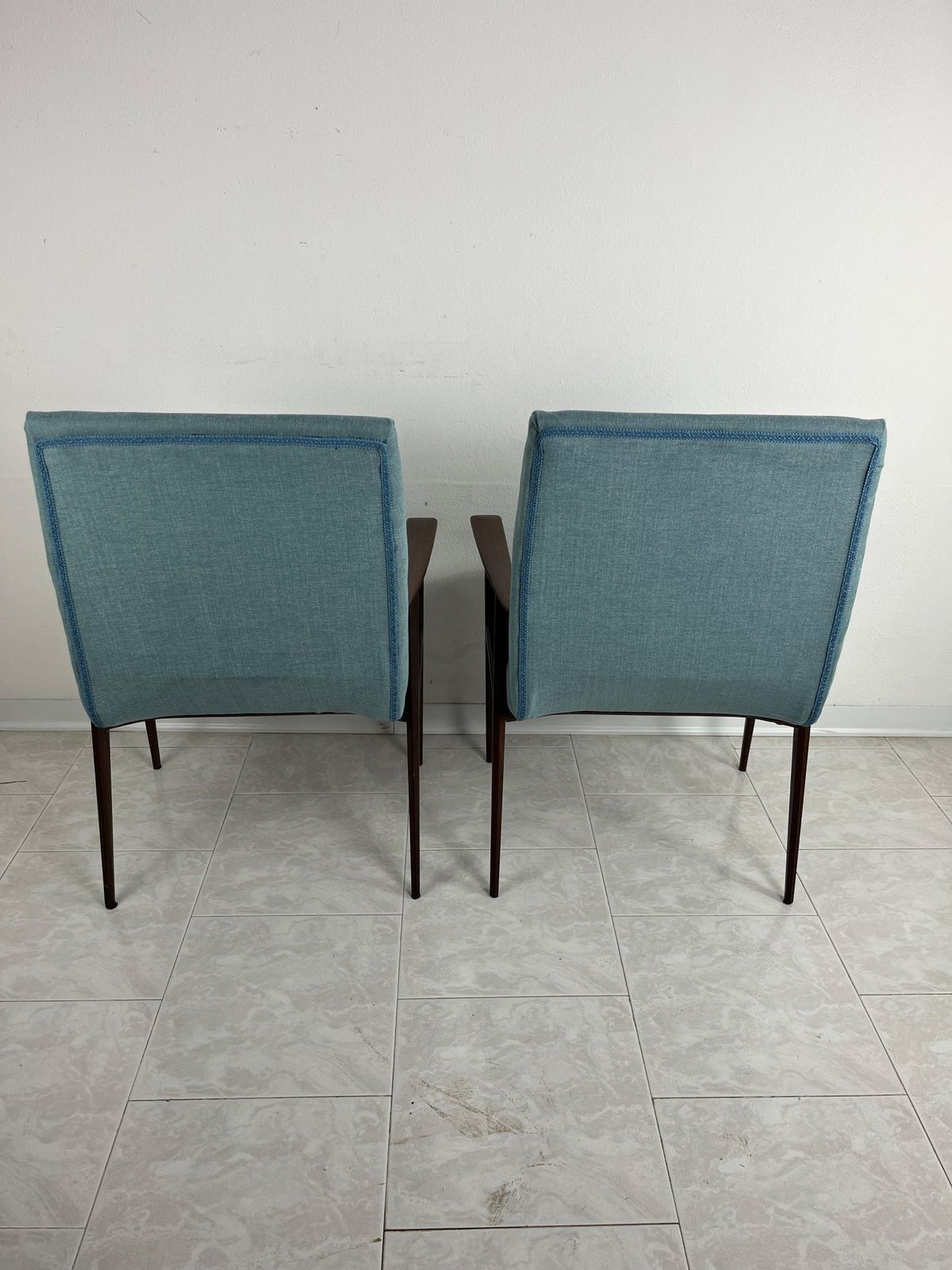 Pair Of Mid Century Danish Modern Lounge Chairs Style Of Ib Kofod Larsen photo vinterior