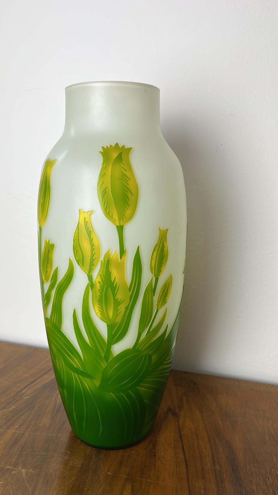 photo furniture Art Nouveau Vase By émile Gallè Polychrome Glass, France 1910s