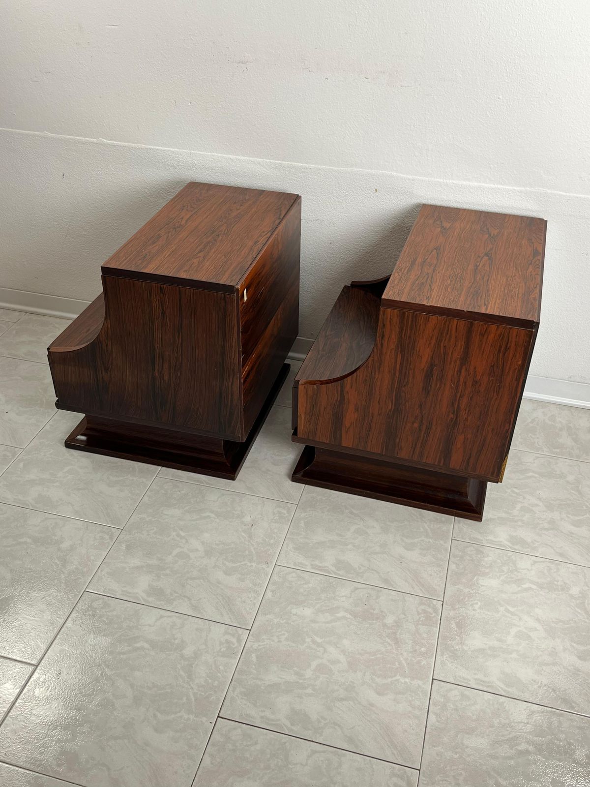 Set Of 2 Italian 1970s Bedside Tables photo vintage