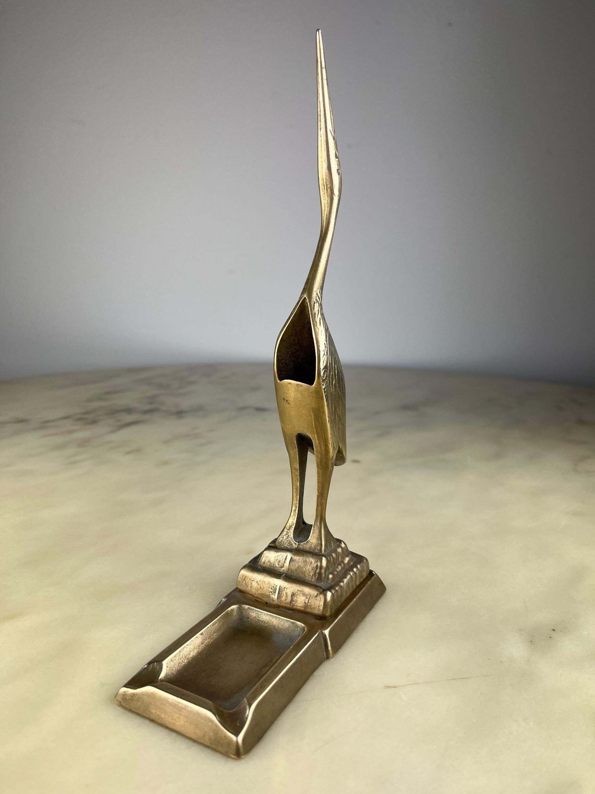 Mid Century Flamingo Brass Ashtray Italian Design 1960s photo 598.0