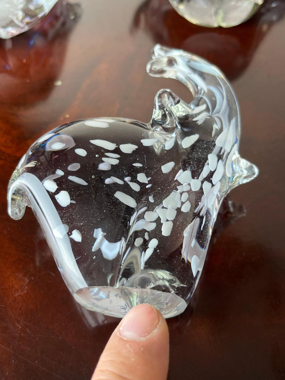 photo for sale Set Of 3 Murano Glass Elephants, Italy, 1970s.
