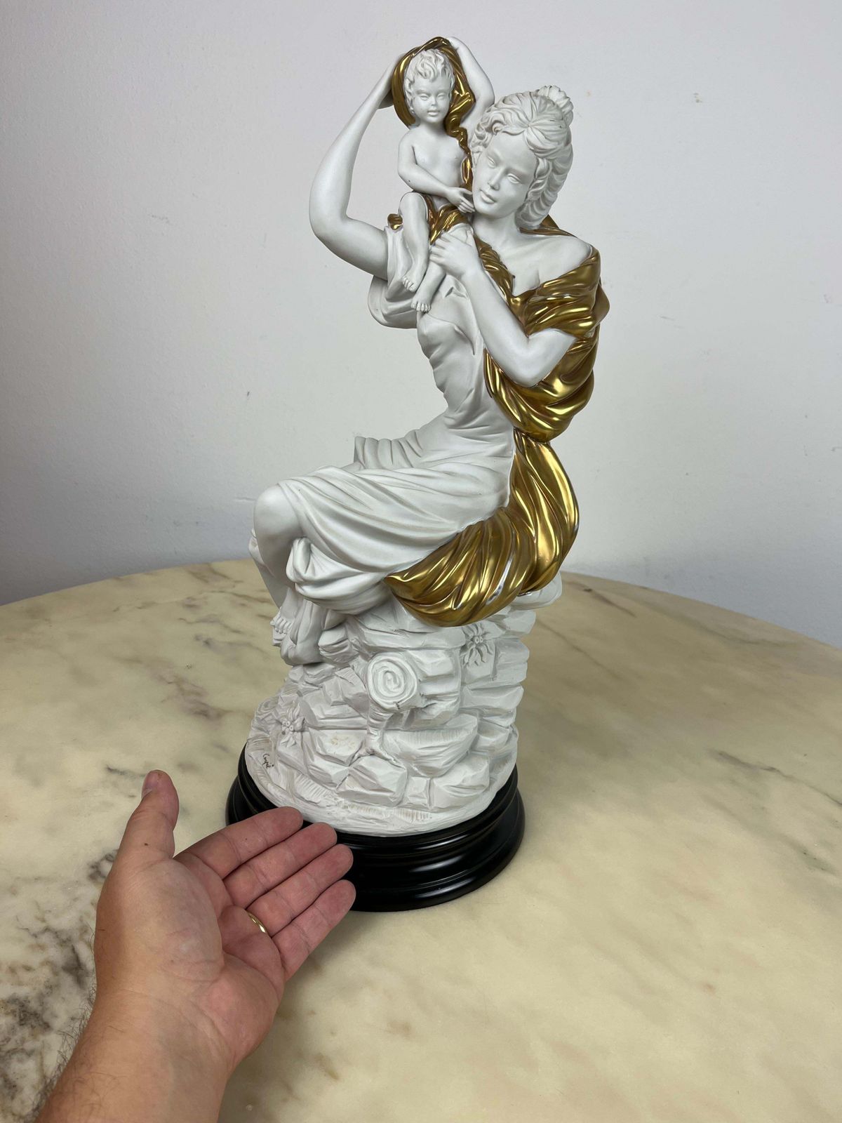 Large Carpiè Porcelain Statue, Made In Italy, 1970s photo for sale