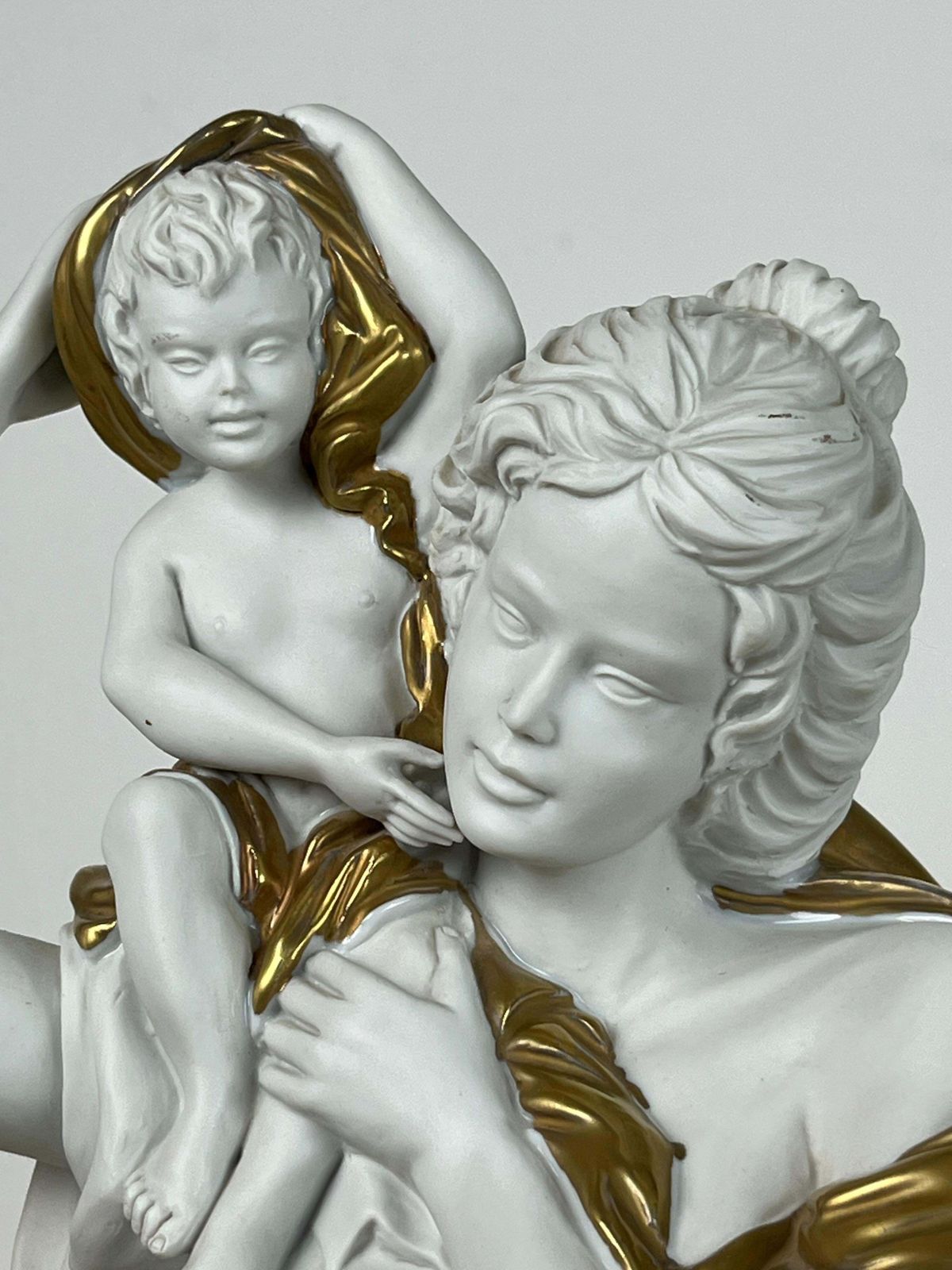 Large Carpiè Porcelain Statue, Made In Italy, 1970s photo vintage
