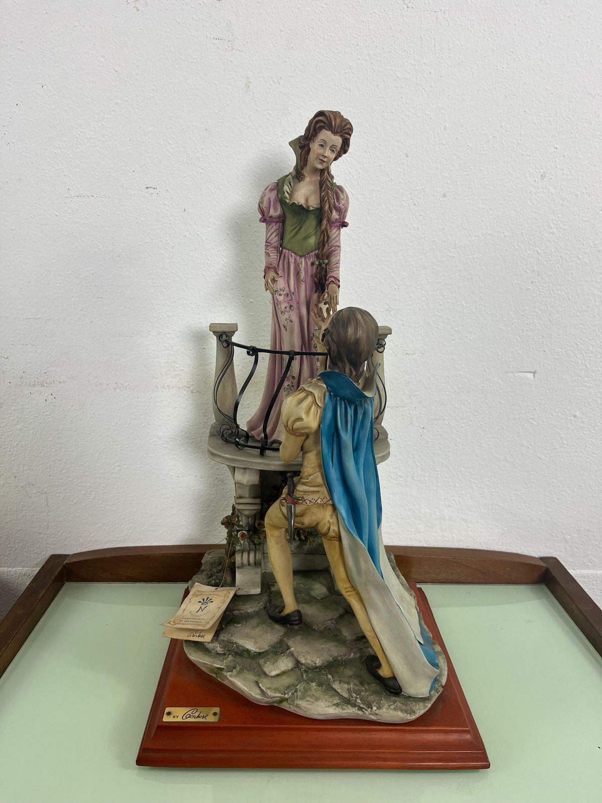 photo buy Large Mid Century Capodimonte Porcelain "Romeo And Juliet", 1960s
