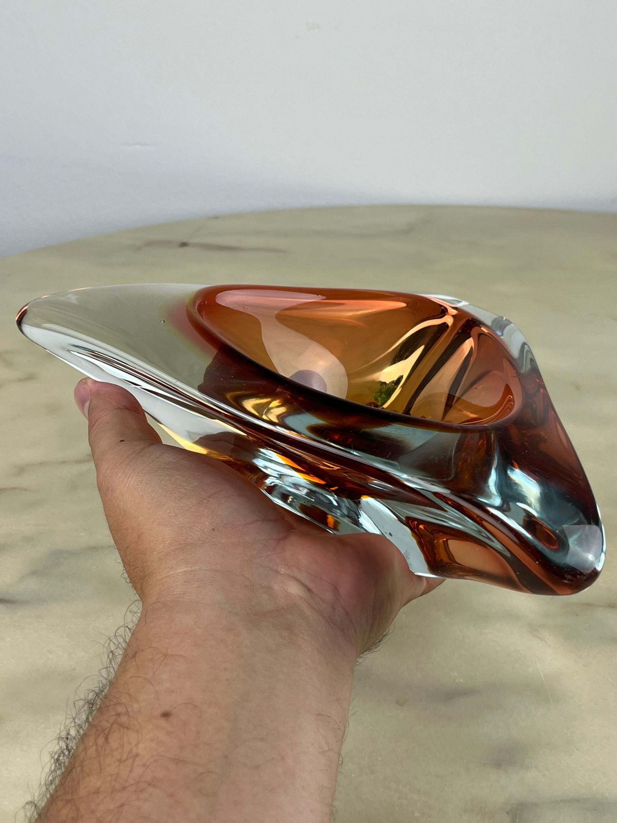 Submerged Glass Ashtray From Murano, Italy, 1970s photo Home Decor