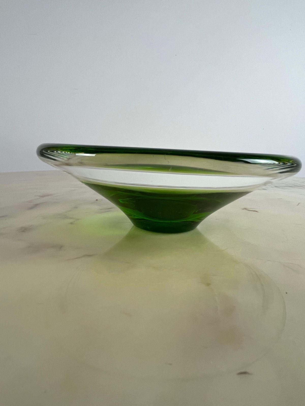 photo furniture Ashtray / Pocket Tray In Submerged Murano Glass, Italy, 1970