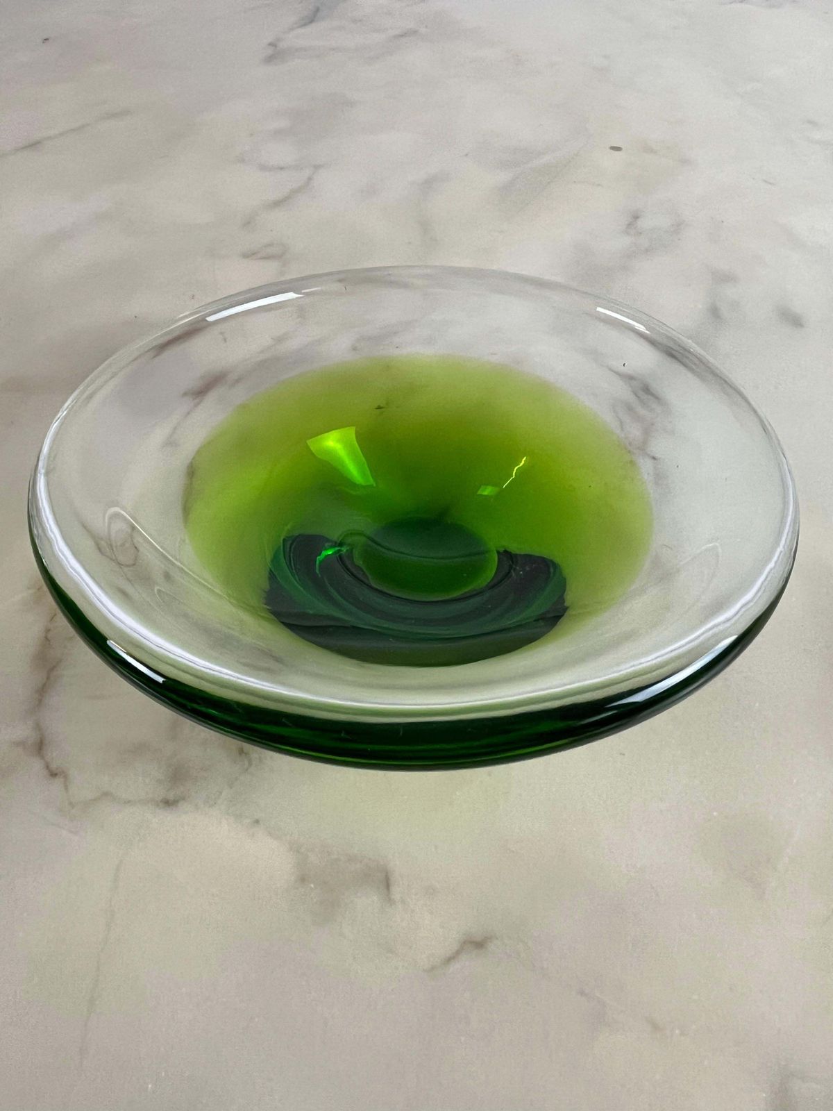 photo for sale Ashtray / Pocket Tray In Submerged Murano Glass, Italy, 1970