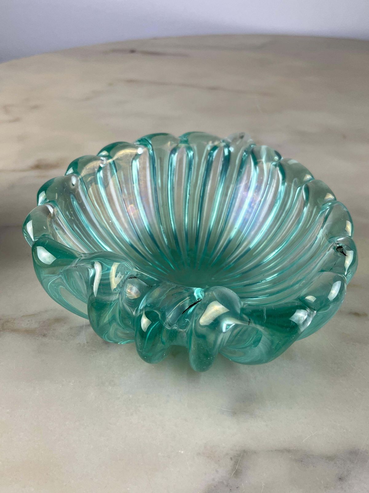 Murano Glass Ashtray, Attributed To Barovier & Toso, Italy, 1950s photo Home Decor