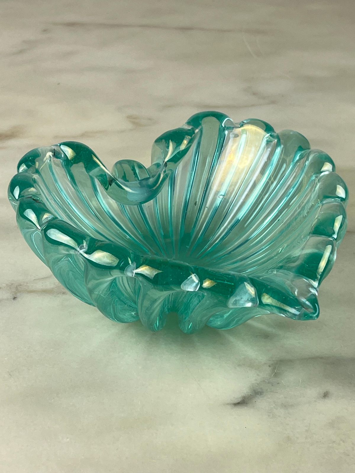photo furniture Murano Glass Ashtray, Attributed To Barovier & Toso, Italy, 1950s