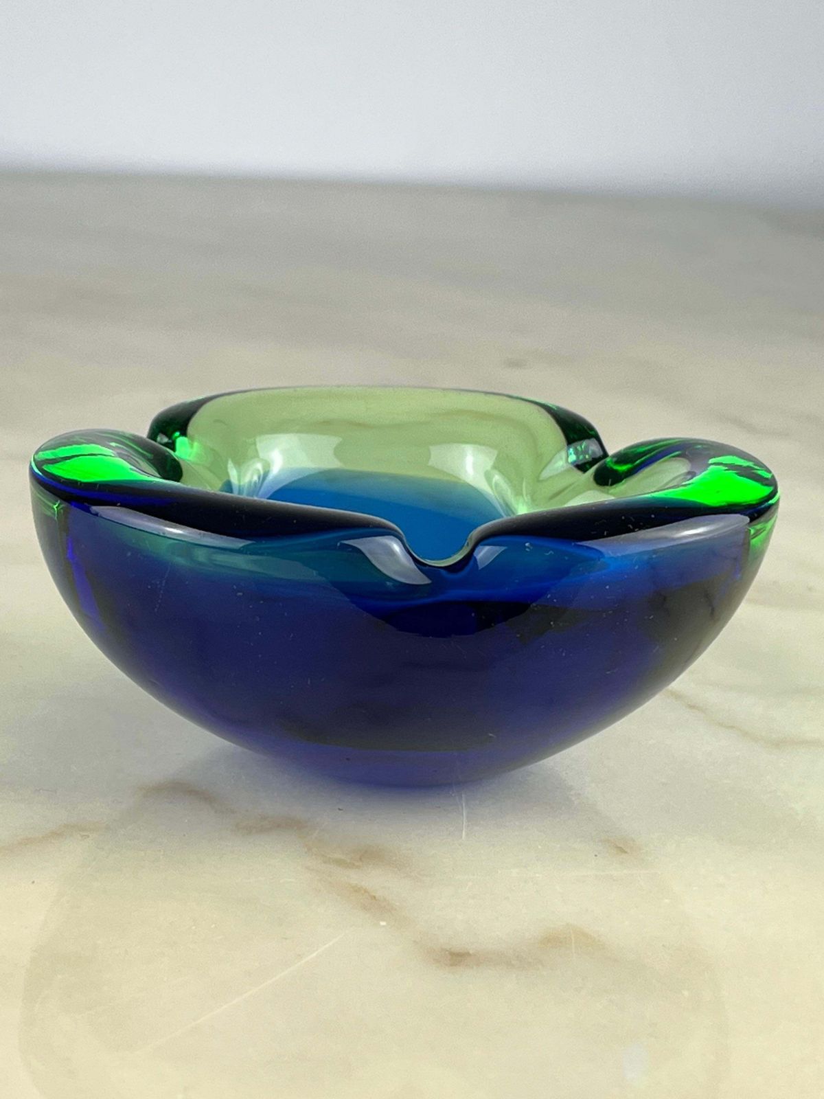 Murano Submerged Glass Ashtray/Valet Tray, Italy, 1960s photo Home Decor