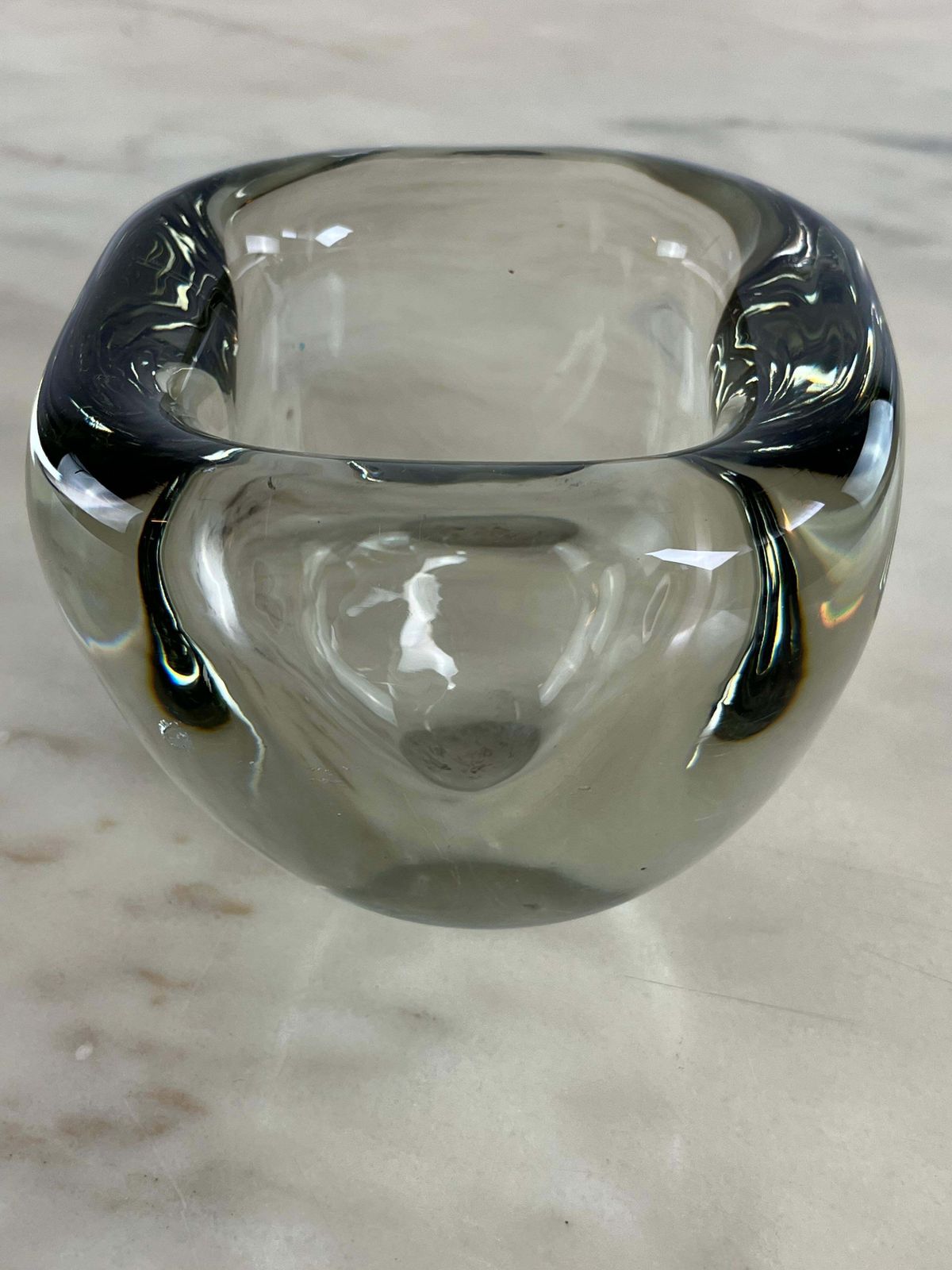 Large Mid Century Murano Glass Ashtray  Italian Design 1960s photo furniture