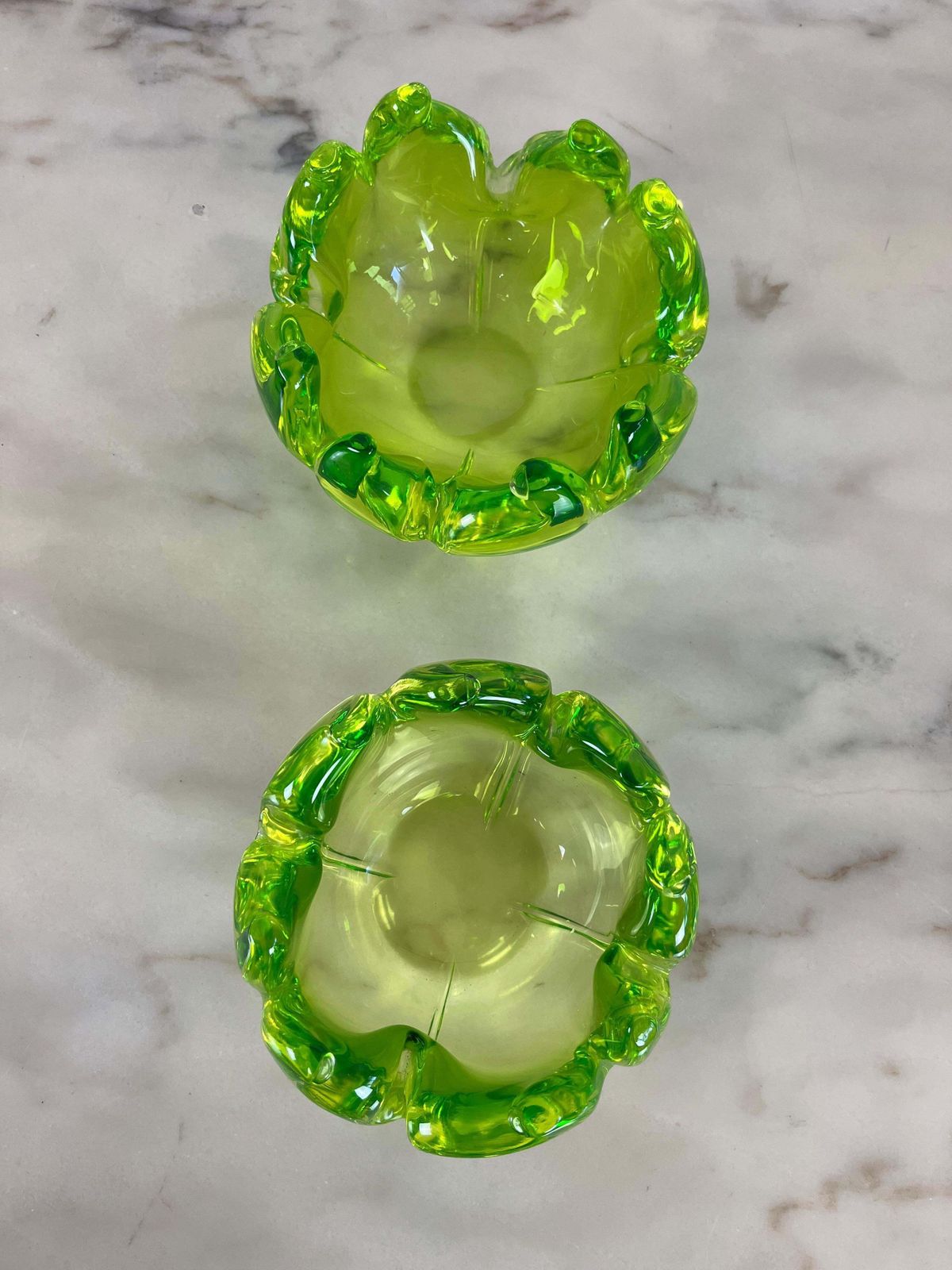 Pair Of Ashtrays Valet Trays In Murano Glass, Italy, 1980 photo 726.0
