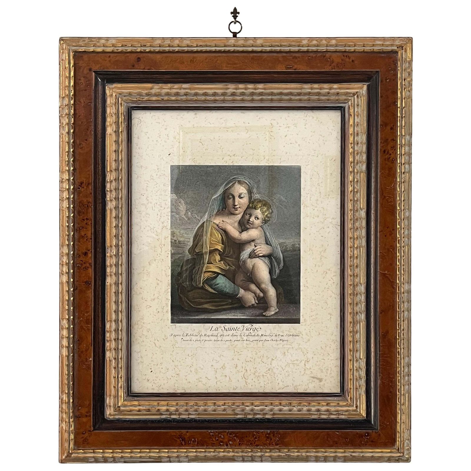 Reproduction Of The "Holy Virgin" By The Engraver Flipart