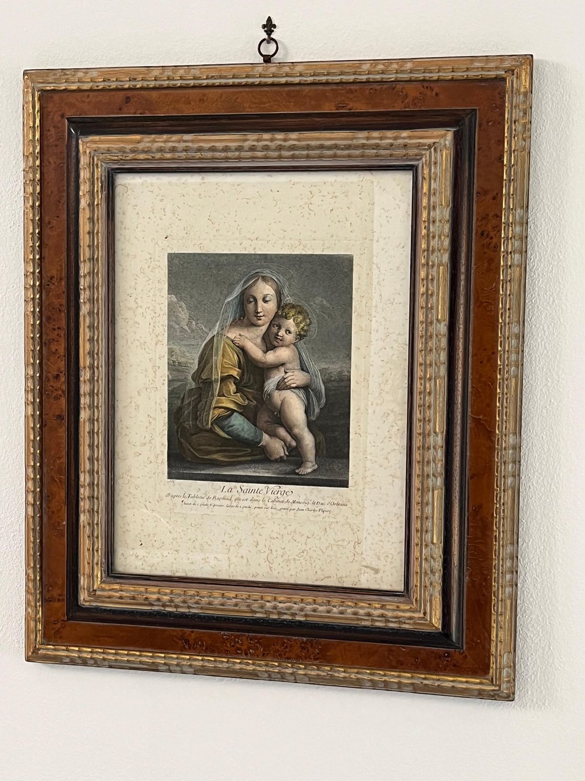 Reproduction Of The "Holy Virgin" By The Engraver Flipart photo for sale