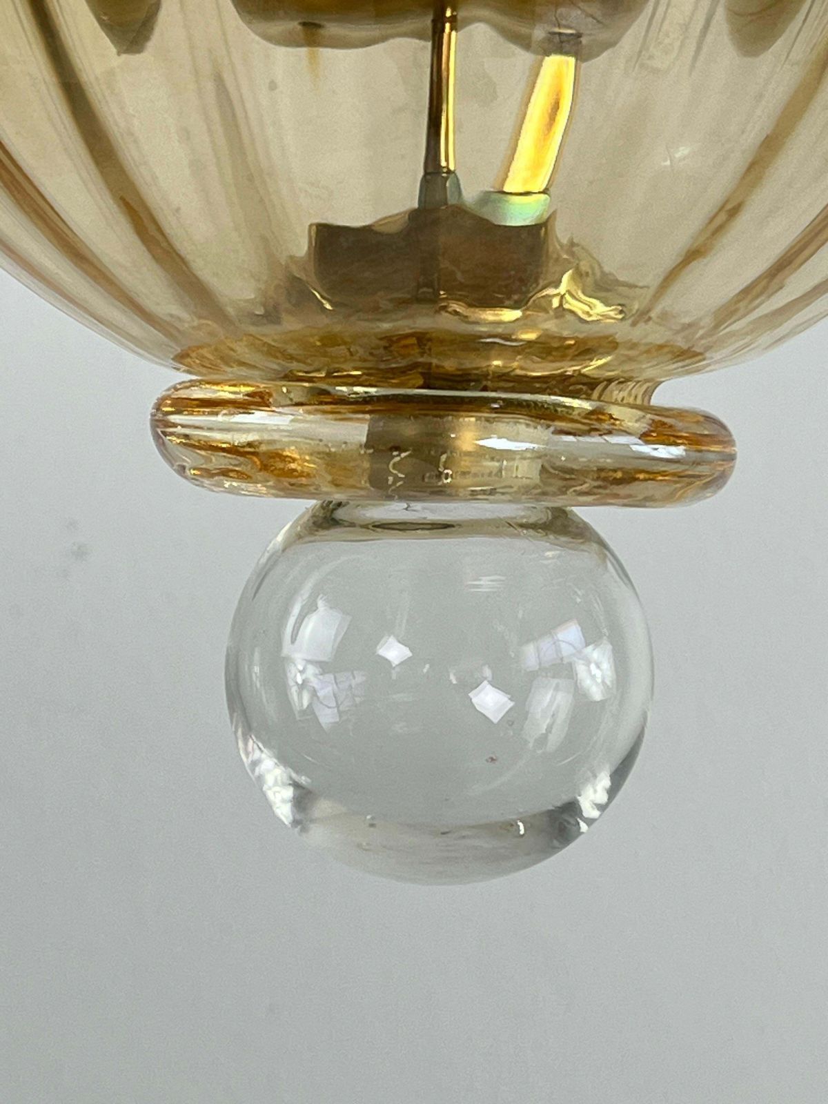 6 Light Handmade Murano Glass Chandelier "Maestri Muranesi" 1980s photo buy