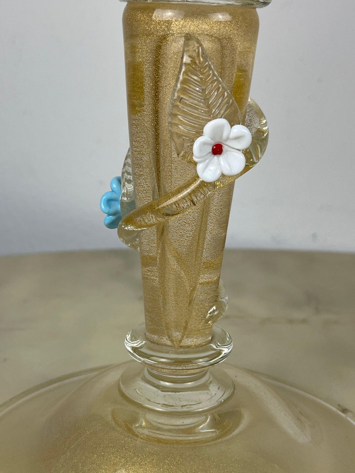 photo furniture Set Of  2 Barovier & Toso Murano Glass Italian Candelabras 1960s