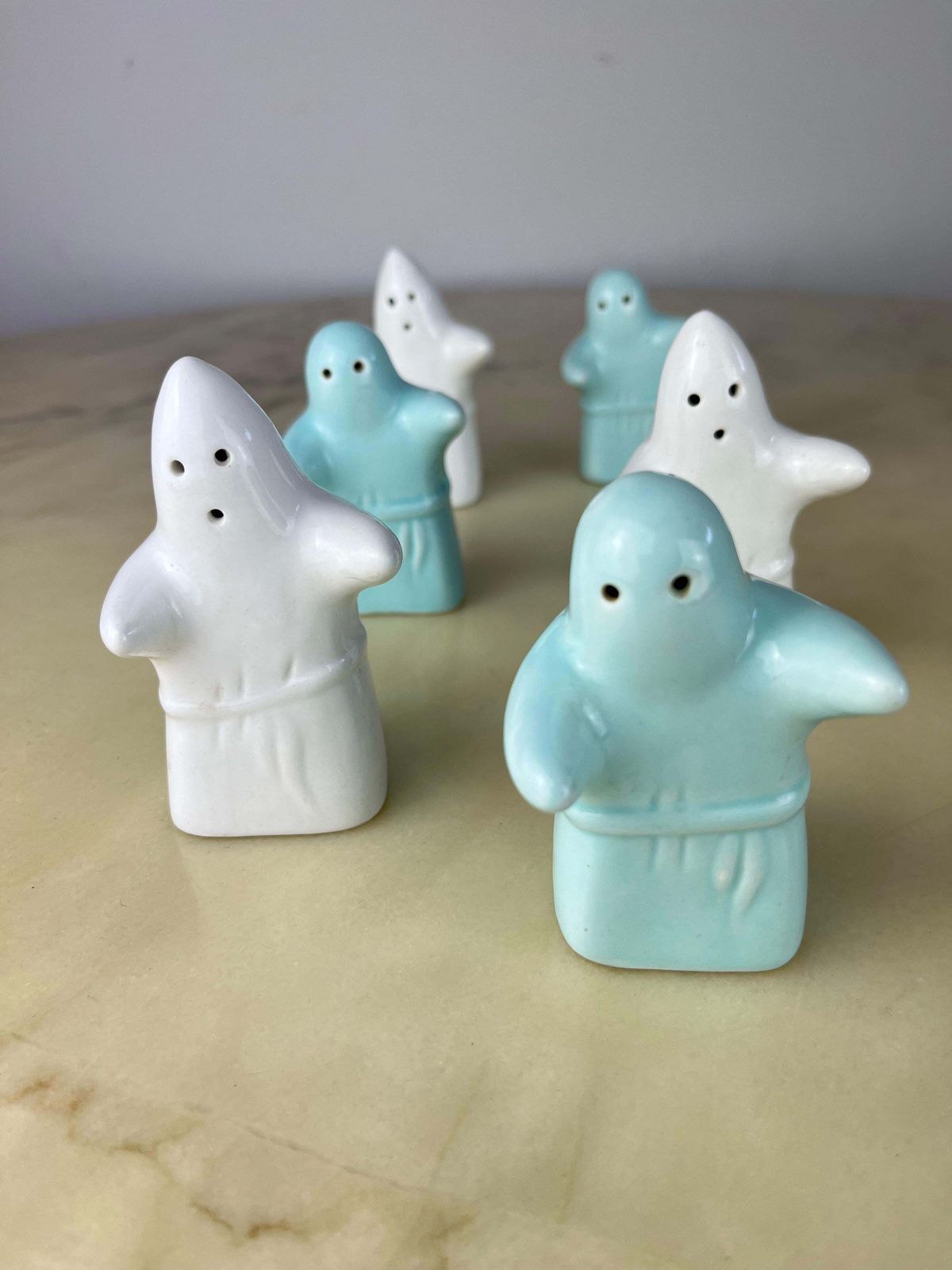 Set Of 6 Ghost Salt And Pepper Dispensers, Italy, 1980s photo 333.0
