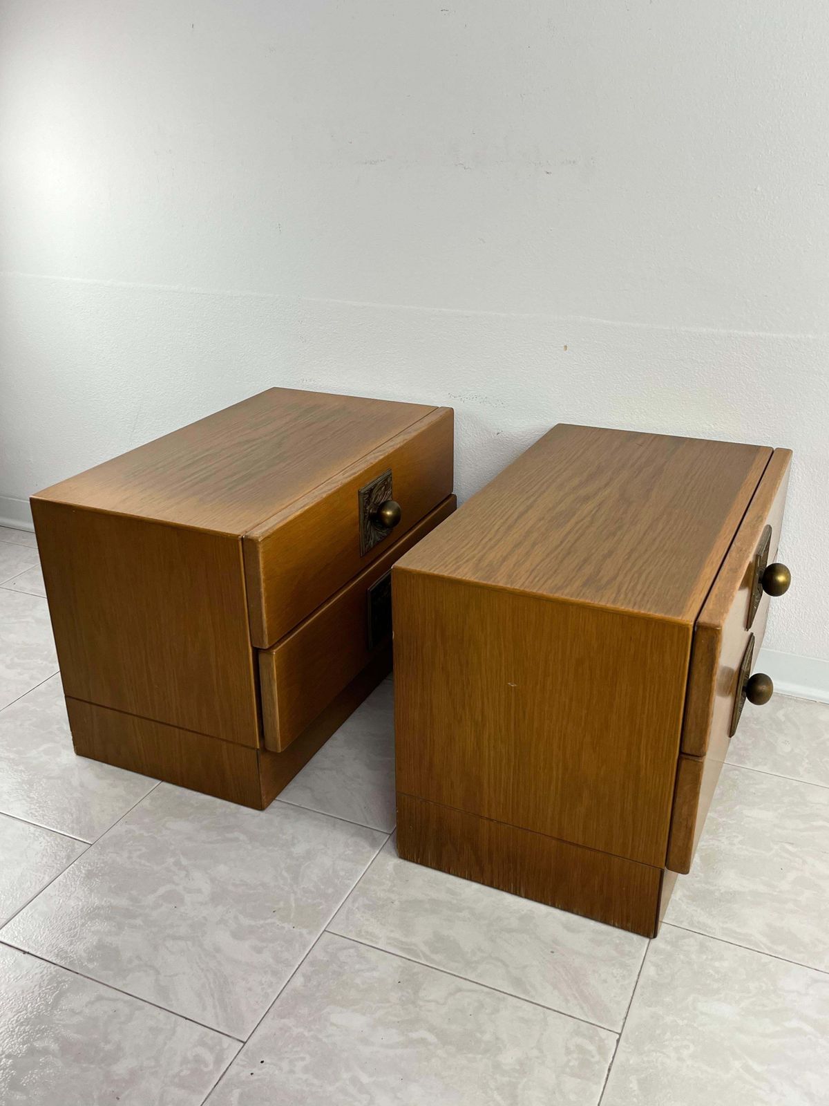 Set Of 2 Mid Century Scandinavian Minimalist Bedside Tables Of Johannes Andersen photo buy