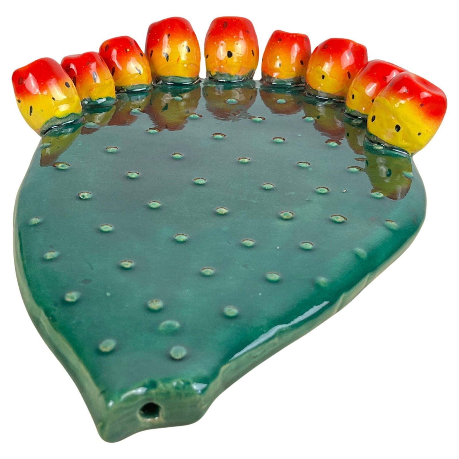 Sicilian Glazed Terracotta Wall Decoration, Italy, 1980s