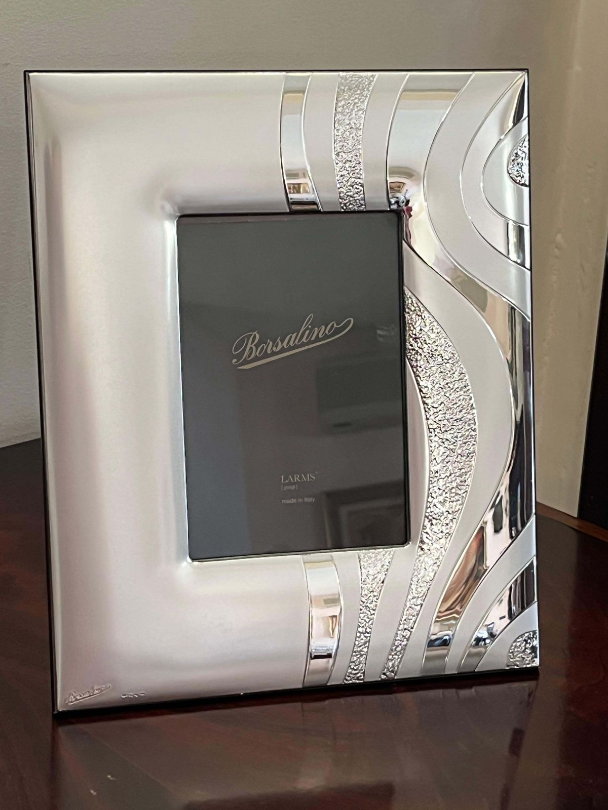 Borsalino Silver Photo Frame, Italy, 1980s photo furniture