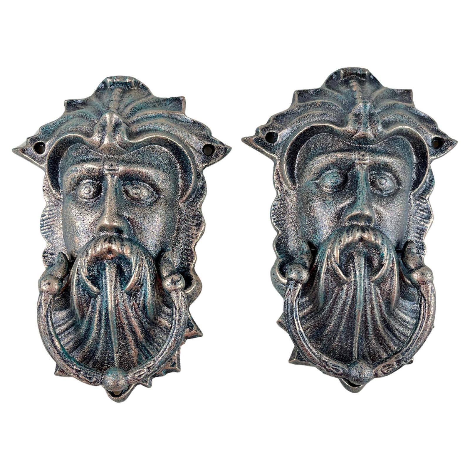 Pair Of Bronze Door Knockers, Italy, 1980s