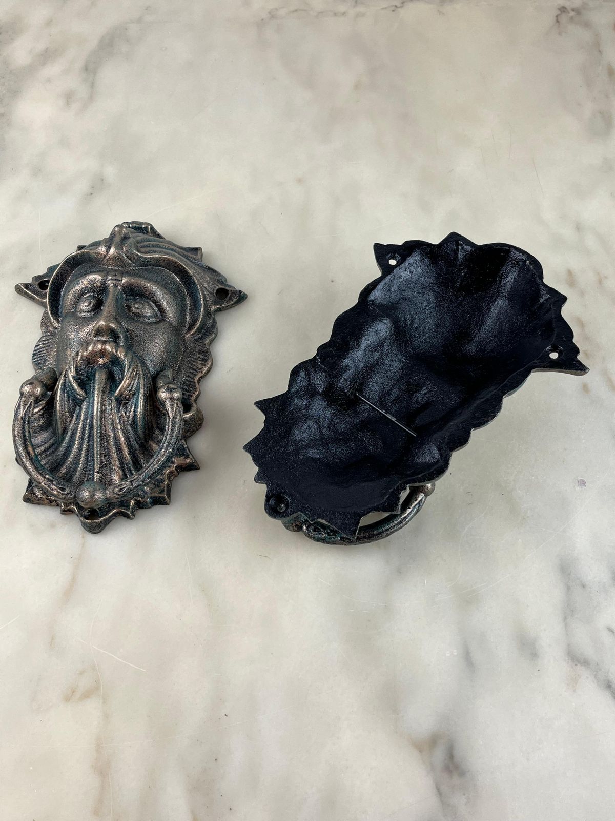 Pair Of Bronze Door Knockers, Italy, 1980s photo for sale