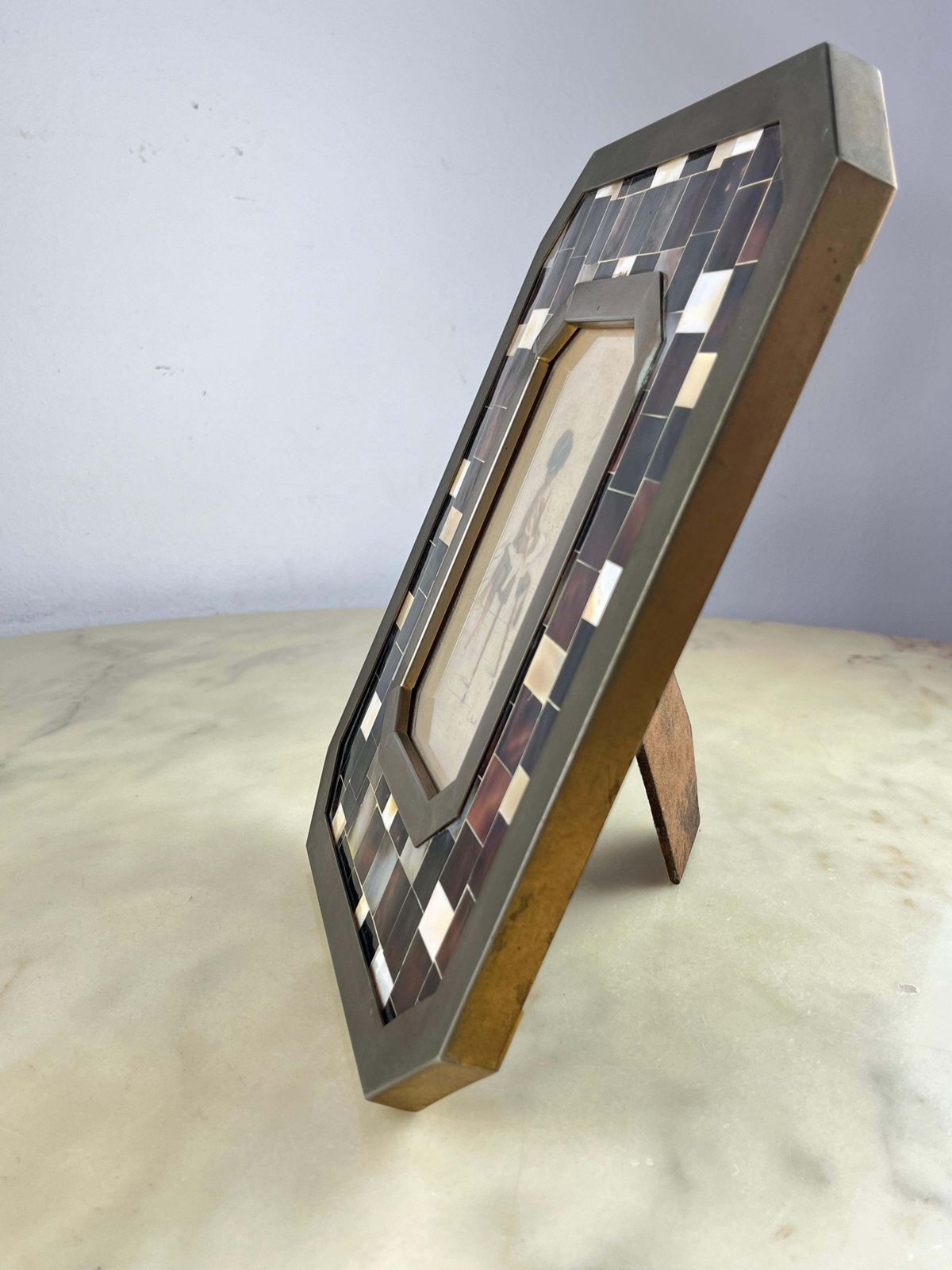 Midcentury Brass Photo Holder Italian Design 1960s photo 828.0