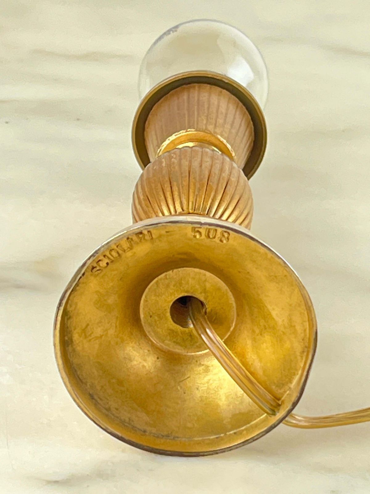 Set Of 2 Italian Brass Bedside Lamps By Gaetano Sciolari  1970s photo 768.0