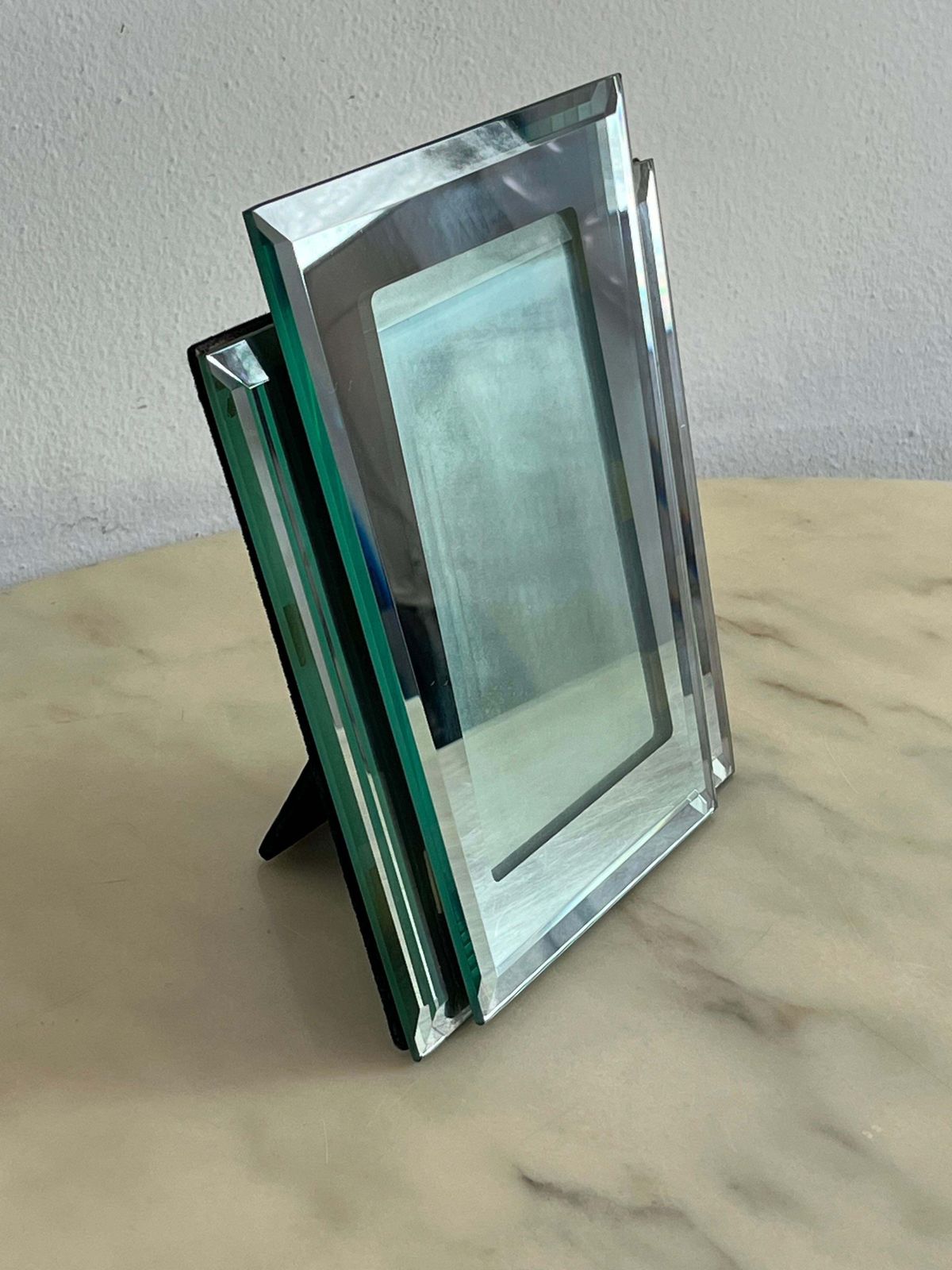 photo furniture Art Deco 1940s Mirrored Glass Photo Holder