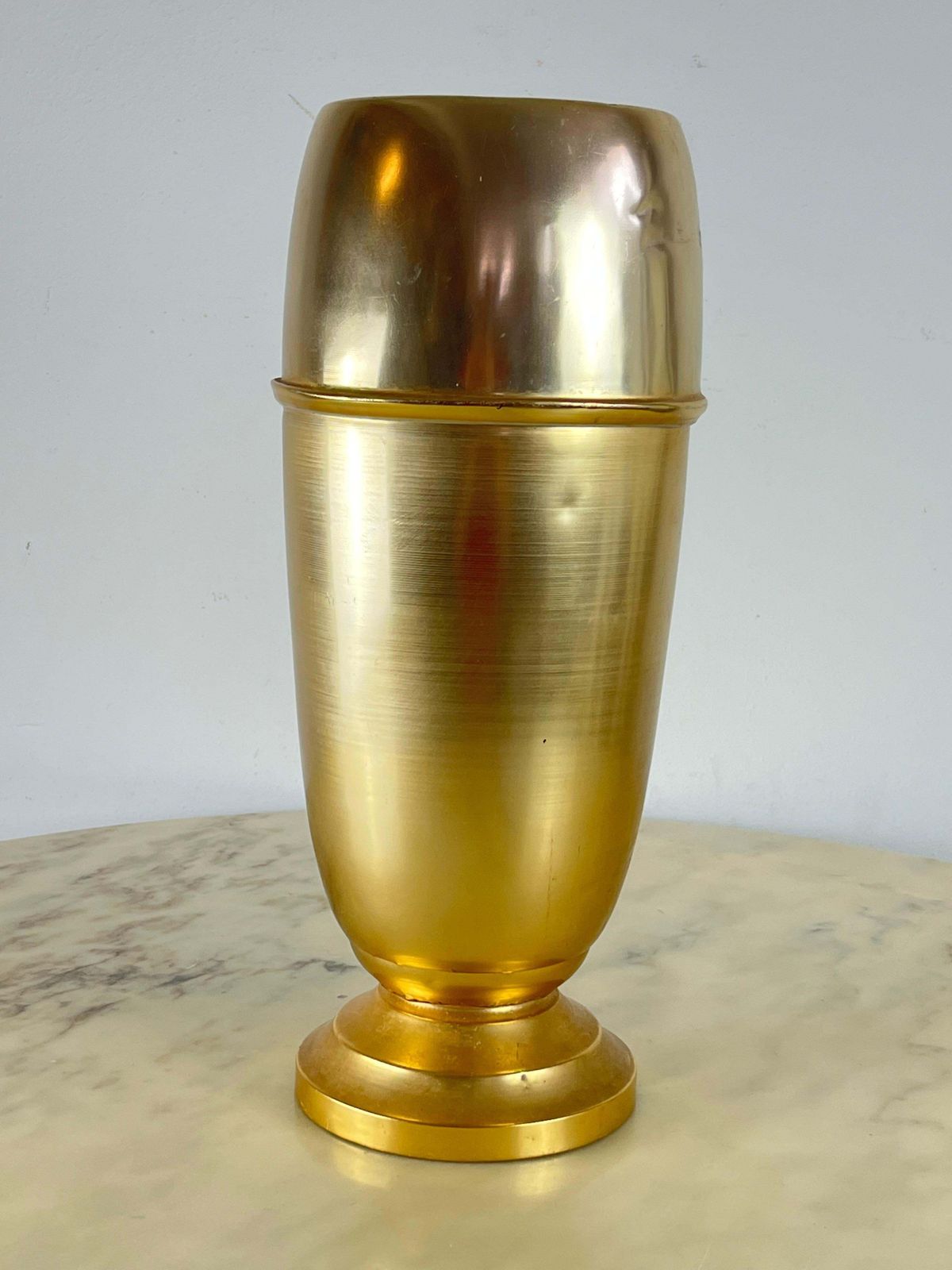 Antique Italian Brass Umbrella Stand, 1950s photo furniture