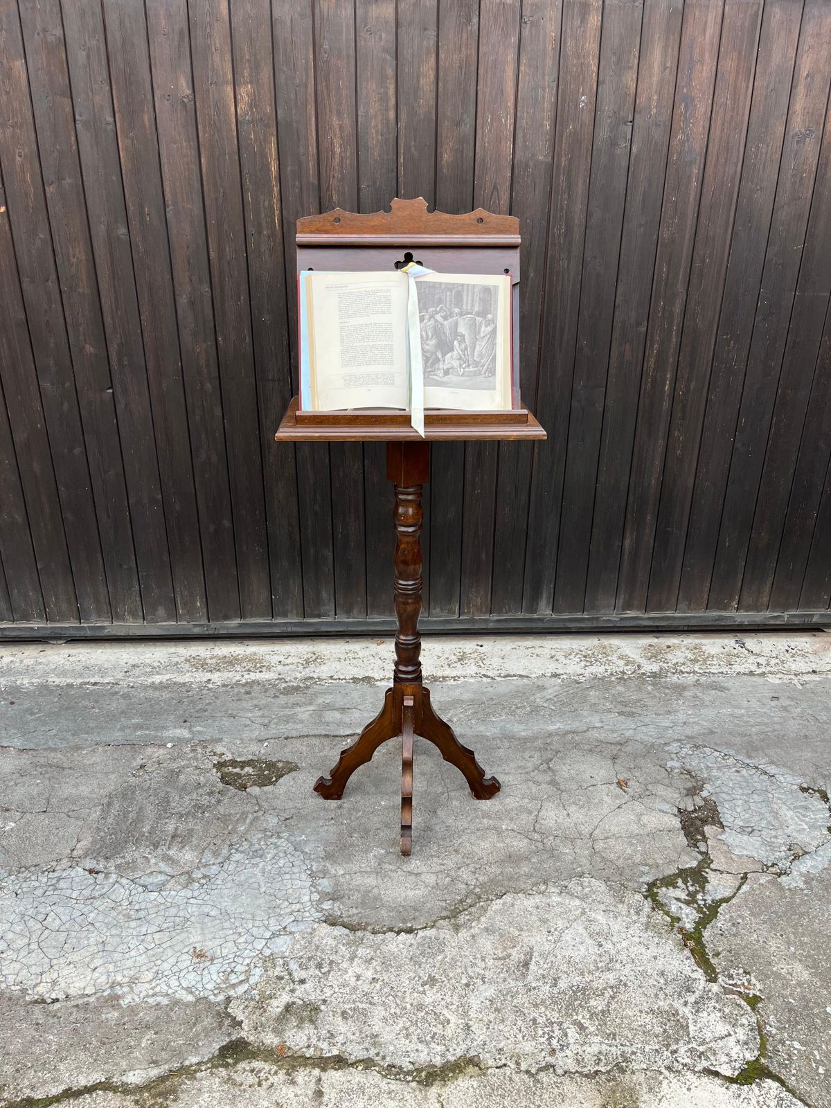 Mid Century Wooden Revolving Lectern, 1940s photo 1110.0