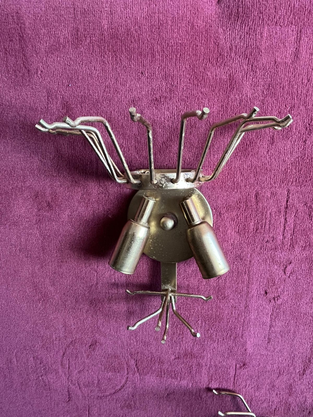 Lighting Set Of 3 Mid Century Murano Glass Trefoil Wall Lamps Attributed To Venini, 1950s photo