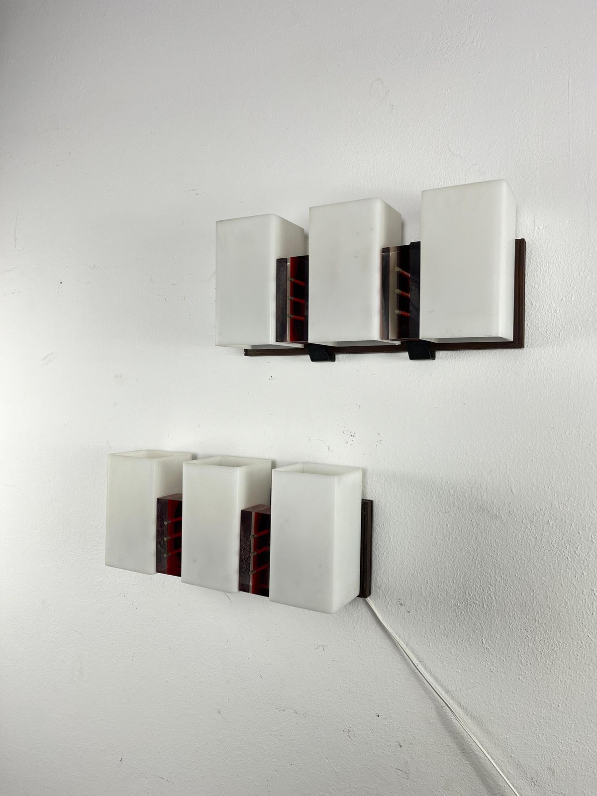 Set Of 2 Mid Century Wall Lamps Attributed To Angelo Brotto For Esperia, 1960s photo 1537.0
